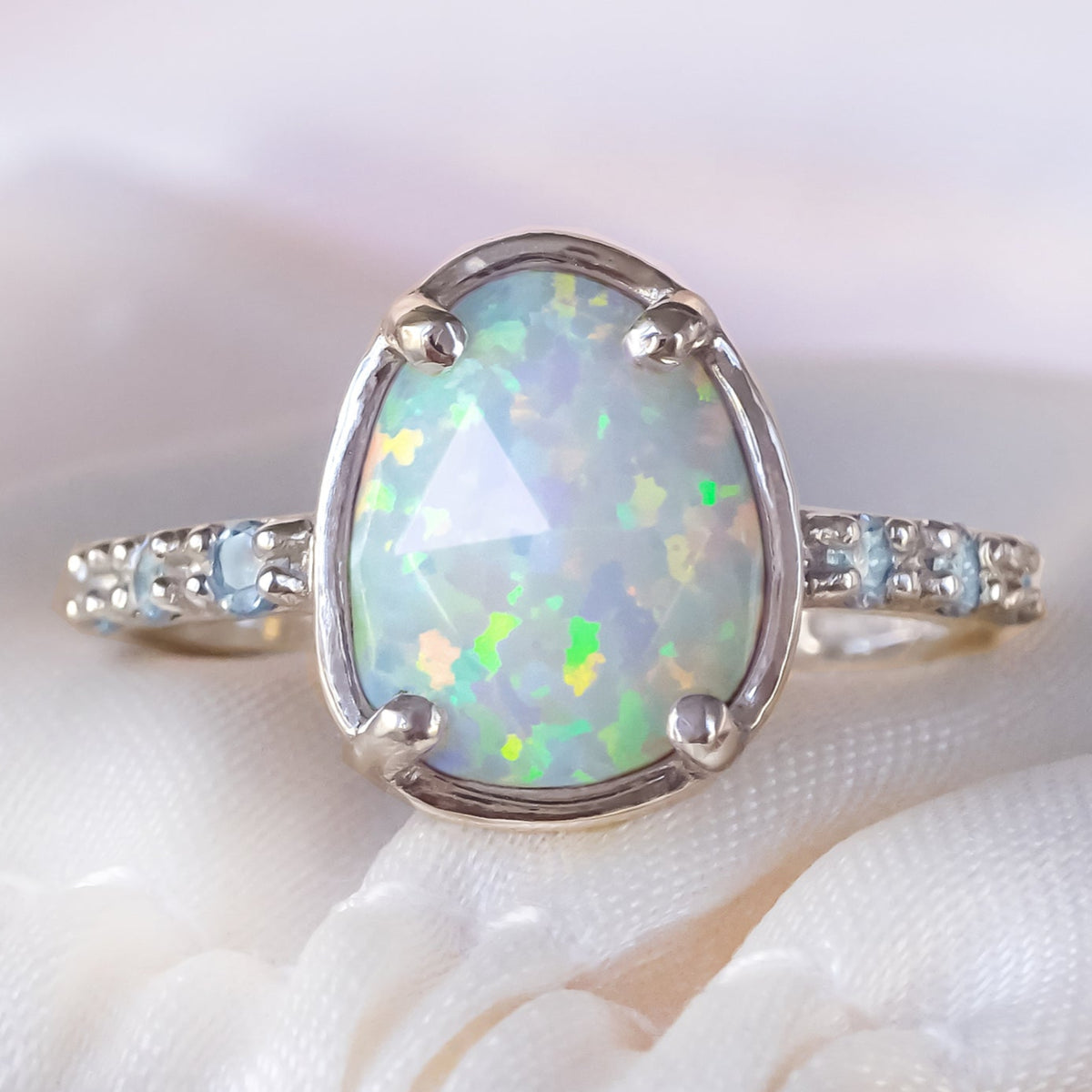 Opal aquamarine hotsell ring