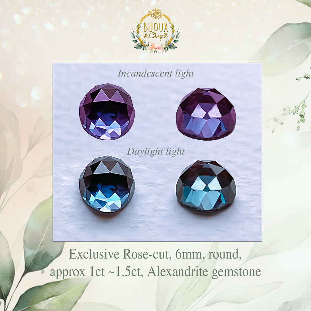 Magnificent Alexandrite Diamond Crown pendant necklace in 9ct / 18ct Yellow Gold Necklace Ophelia