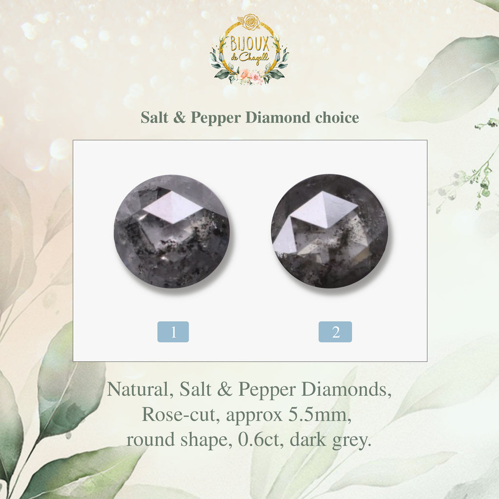 Mystical Salt and Pepper Diamond Engagement Ring in 9ct / 14ct / 18ct Gold Rings Bijoux de Chagall